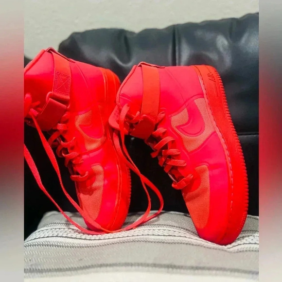 Nike Other - Nike Air Force 1 Hi HYP PRM Solar Red size 9 Men’s